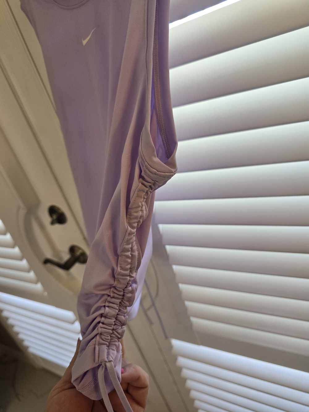 Nike Purple Dri-FIT Sleeveless Tank with Side Ties - Picture 2 of 4